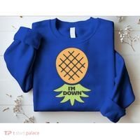 I'm Down Swinger Upside Down Pineapple Gift Sweatshirt thumb 2