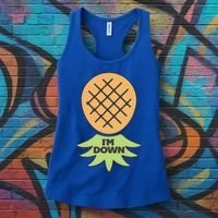 I'm Down Swinger Upside Down Pineapple Gift Women's Tank Top thumb 3
