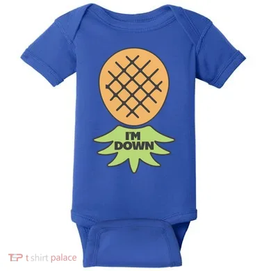 I'm Down Swinger Upside Down Pineapple Gift Baby Bodysuit