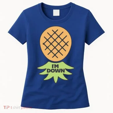 I'm Down Swinger Upside Down Pineapple Gift Women's T-Shirt