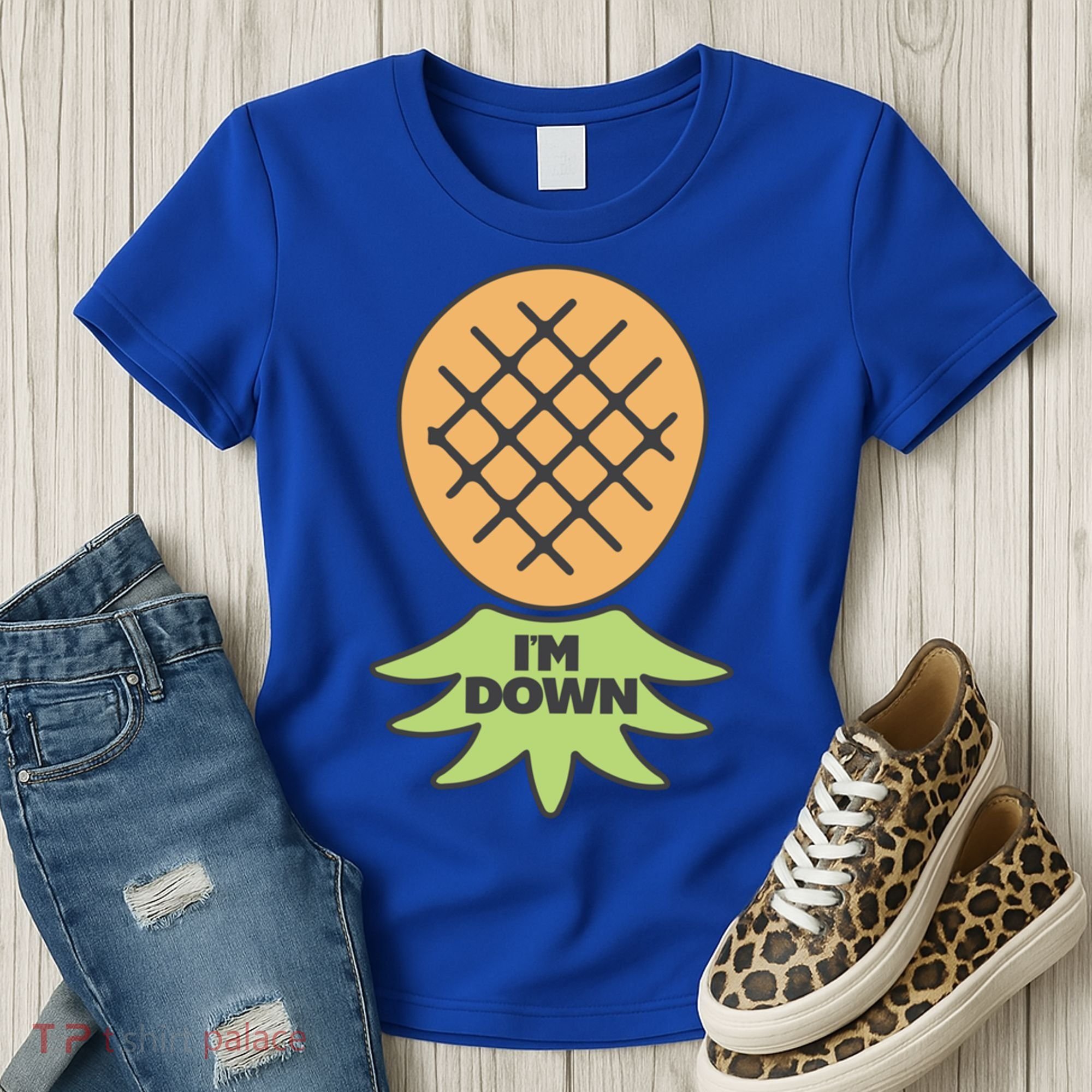 I'm Down Swinger Upside Down Pineapple Gift Women's T-Shirt
