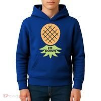 I'm Down Swinger Upside Down Pineapple Gift Kids Hoodie thumb 4