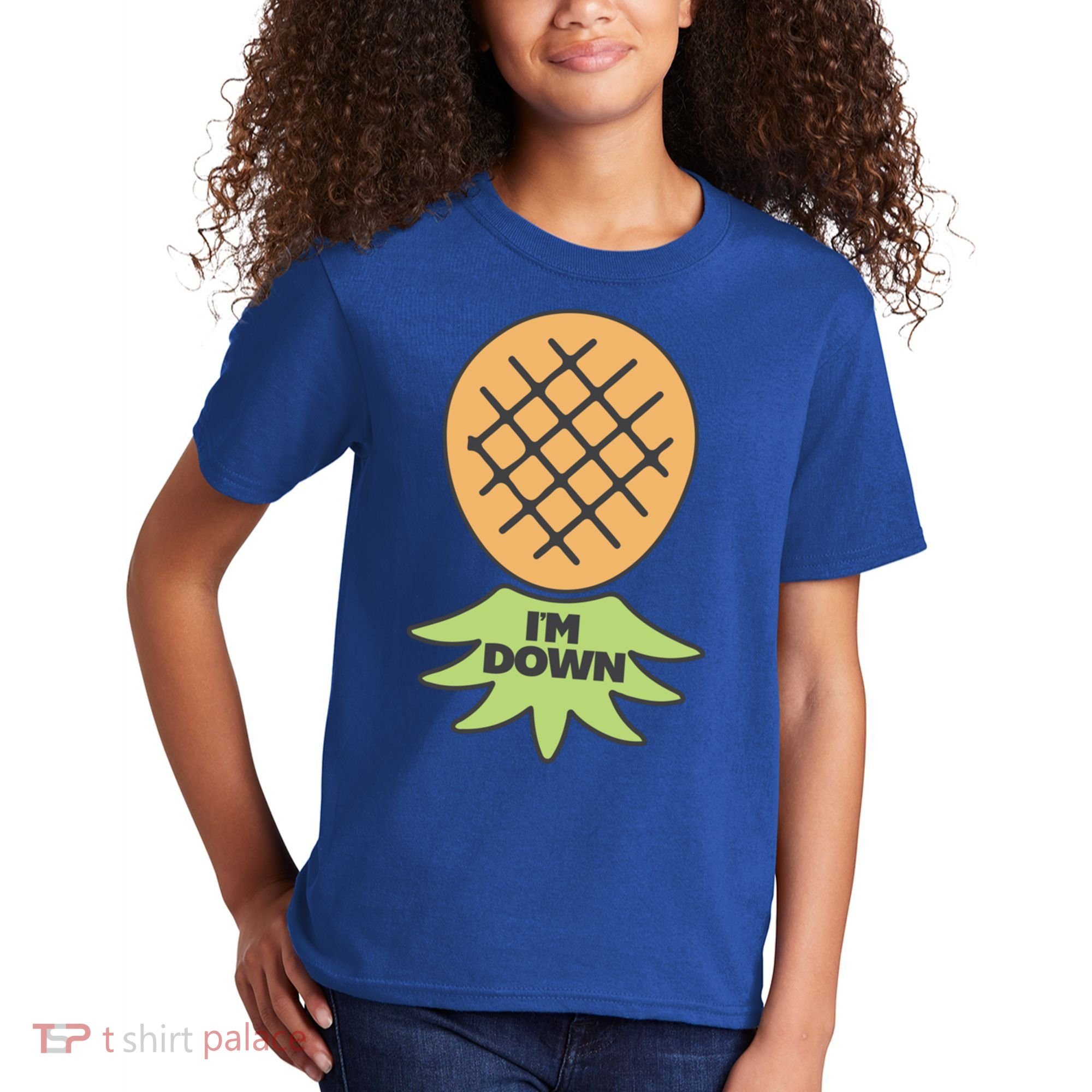 I'm Down Swinger Upside Down Pineapple Gift Kids T-Shirt