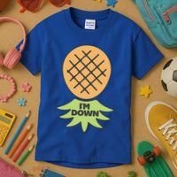 I'm Down Swinger Upside Down Pineapple Gift Kids T-Shirt thumb 3