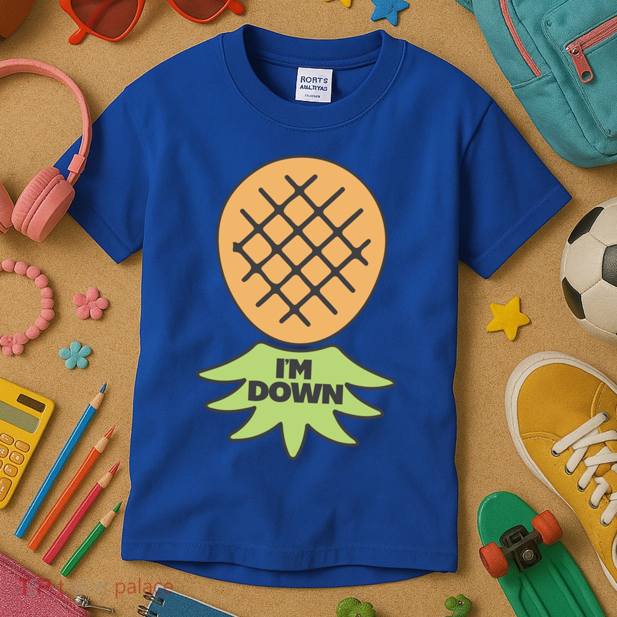 I'm Down Swinger Upside Down Pineapple Gift Kids T-Shirt