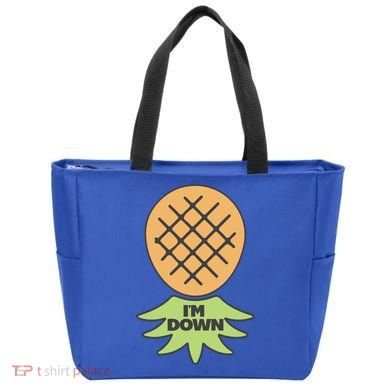 I'm Down Swinger Upside Down Pineapple Gift Tote Bag