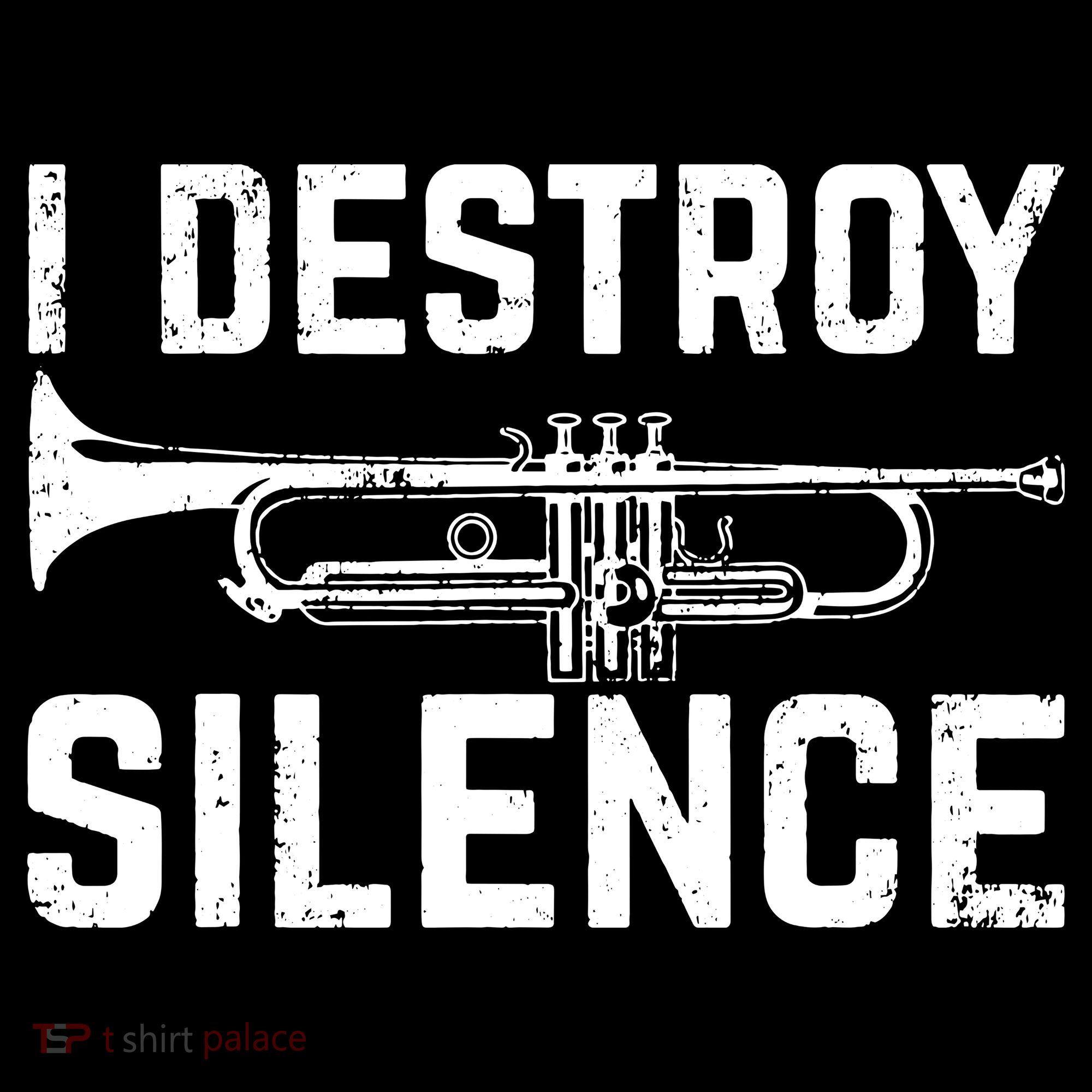 I Destroy Silence Trumpet Doggie Tank