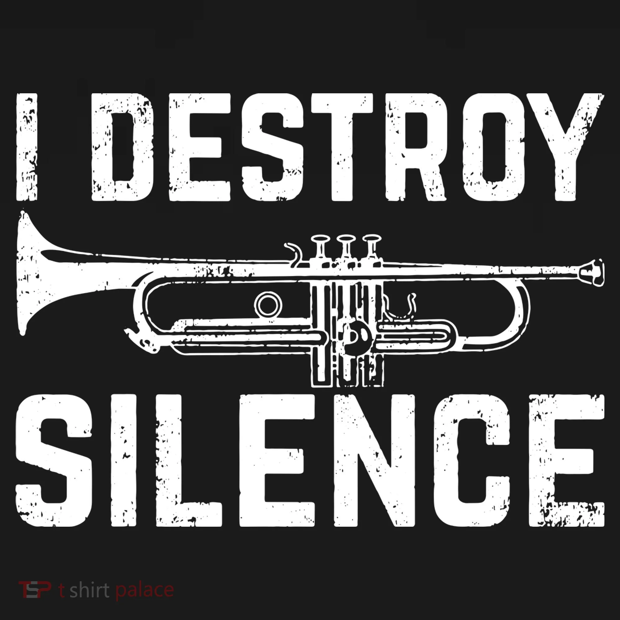 I Destroy Silence Trumpet Doggie Tank
