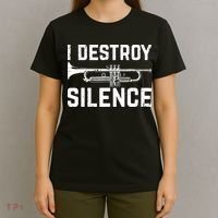 I Destroy Silence Trumpet T-Shirt thumb 4