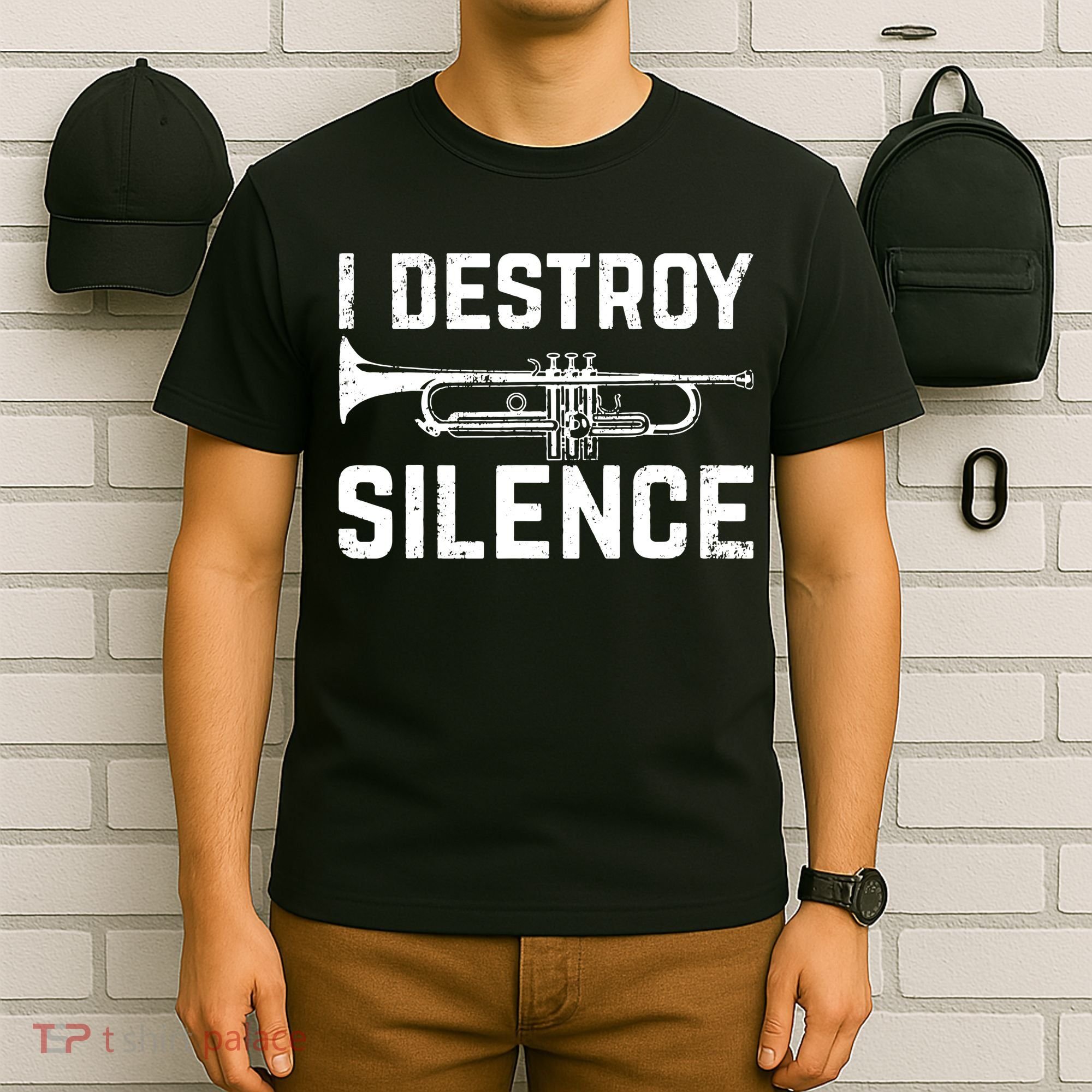 I Destroy Silence Trumpet T-Shirt