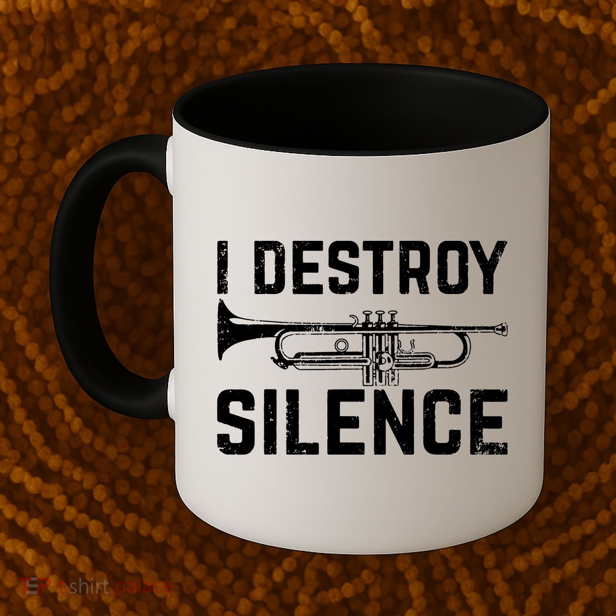 I Destroy Silence Trumpet Coffee Mug