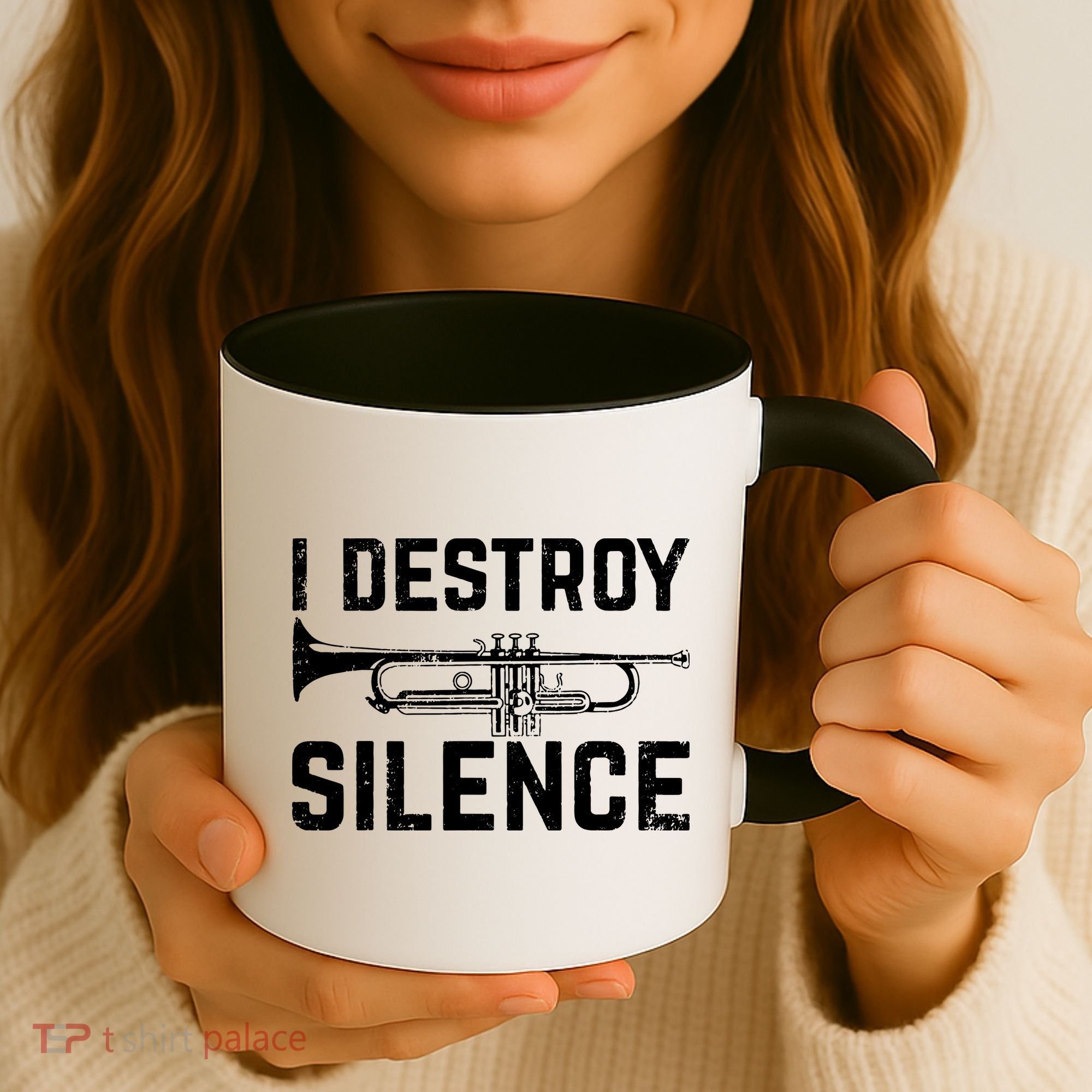 I Destroy Silence Trumpet Coffee Mug