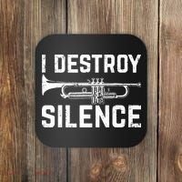 I Destroy Silence Trumpet Coaster thumb 0