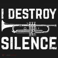 I Destroy Silence Trumpet Polo thumb 3