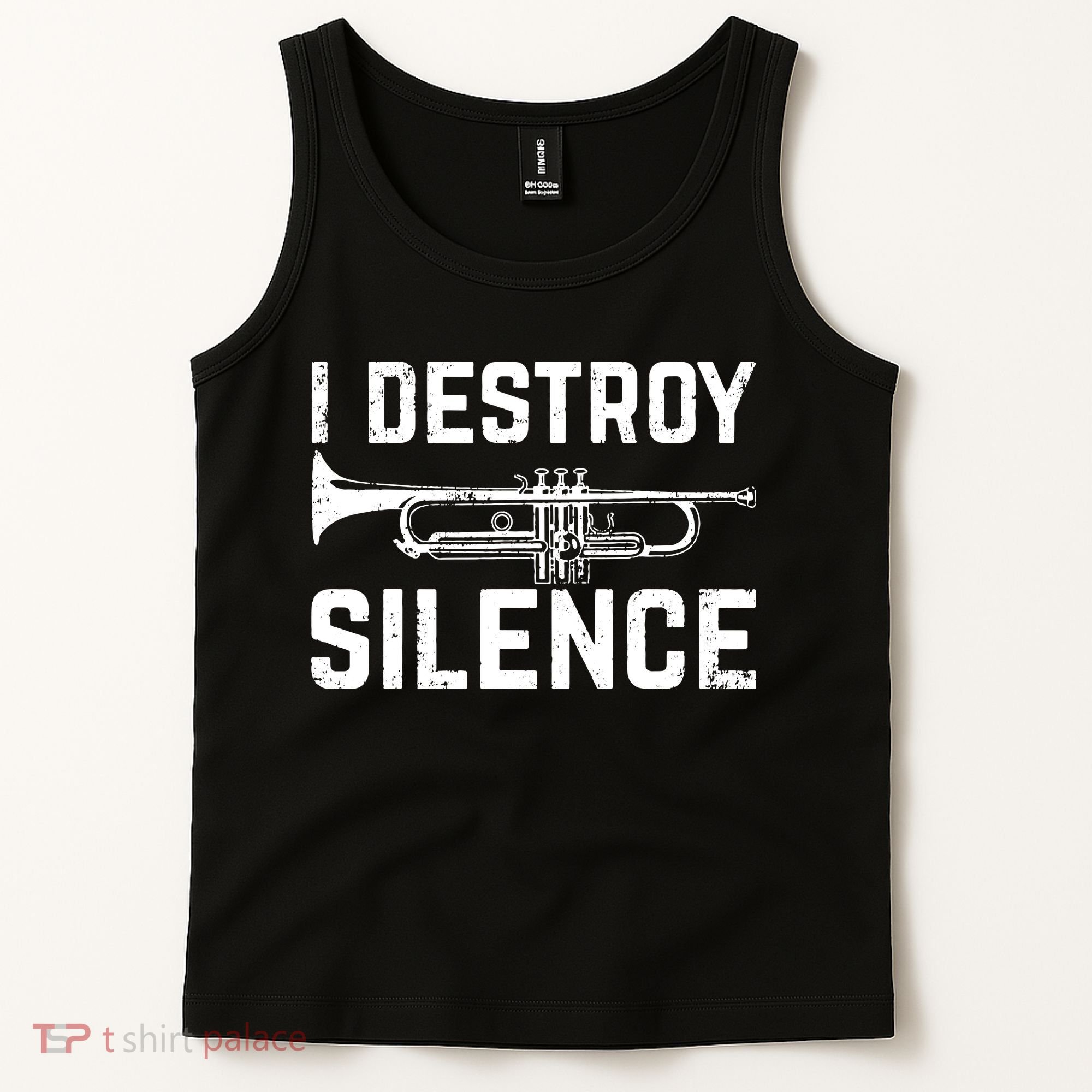 I Destroy Silence Trumpet Tank Top