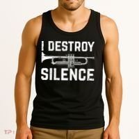 I Destroy Silence Trumpet Tank Top thumb 3