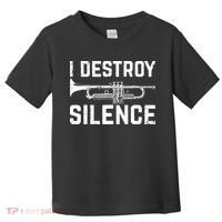 I Destroy Silence Trumpet Toddler T-Shirt thumb 0