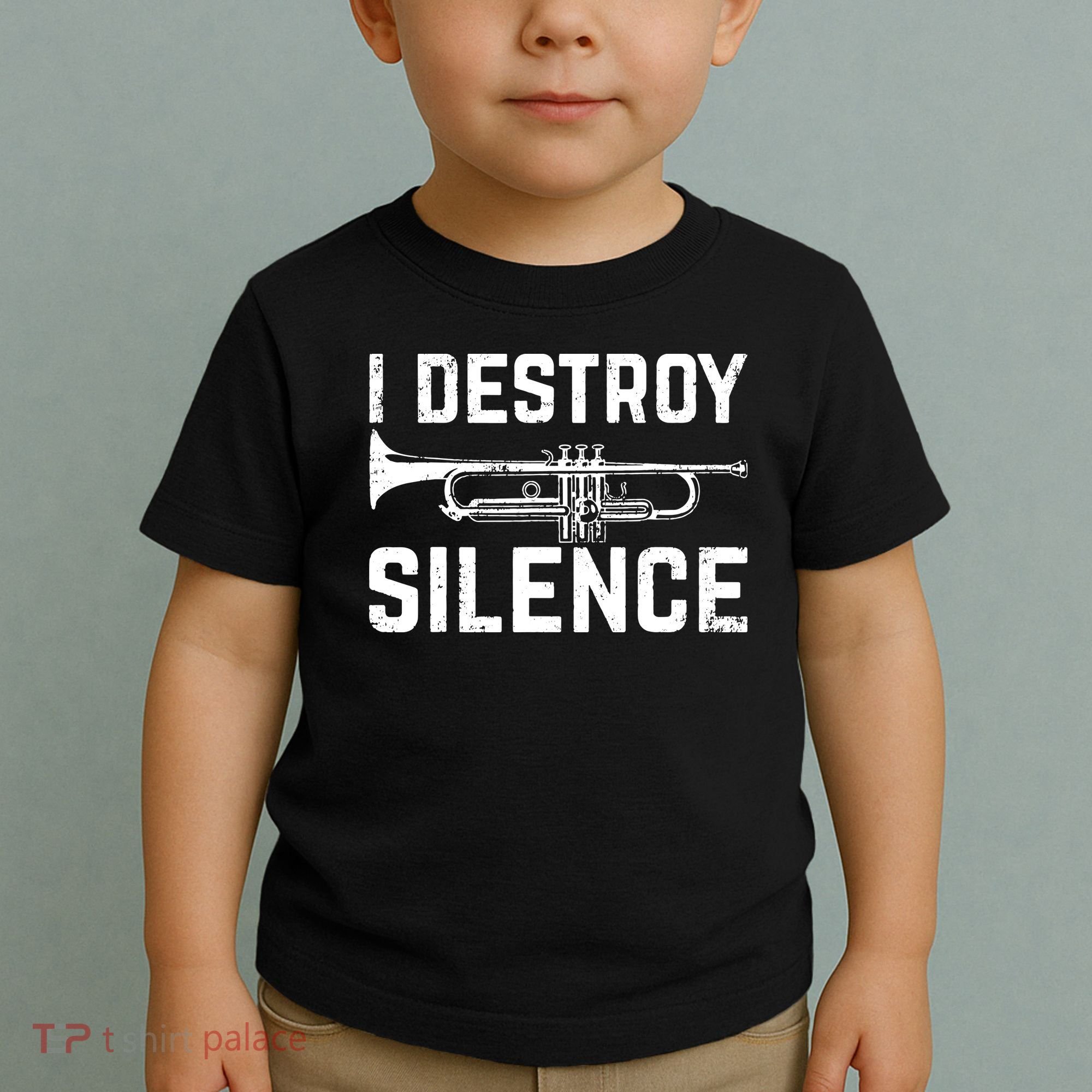 I Destroy Silence Trumpet Toddler T-Shirt