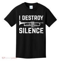 I Destroy Silence Trumpet Kids T-Shirt thumb 0