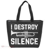 I Destroy Silence Trumpet Tote Bag thumb 0