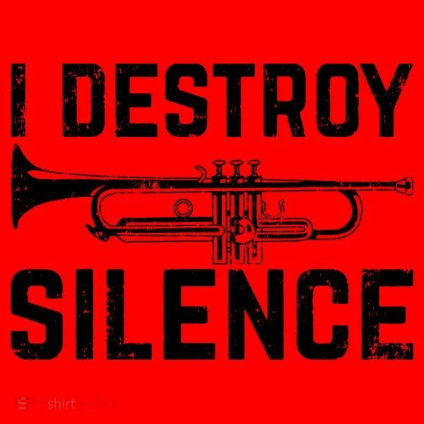 I Destroy Silence Trumpet Santa Hat