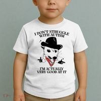 I Don’T Struggle With Autism I’M Actually Very Good At It Toddler T-Shirt thumb 2