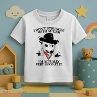 I Don’T Struggle With Autism I’M Actually Very Good At It Toddler T-Shirt thumb 3