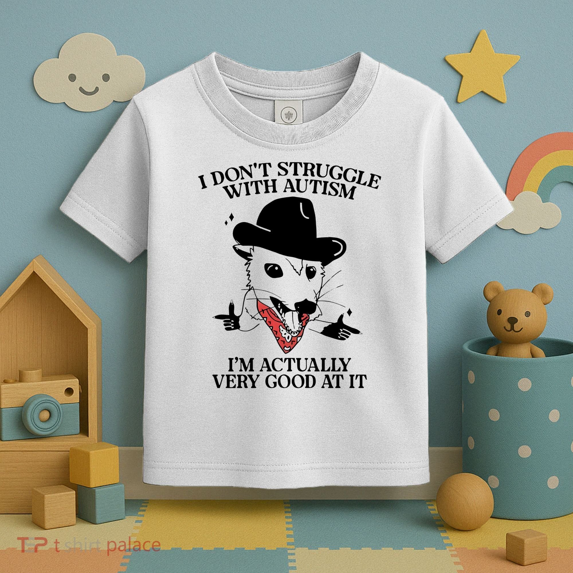 I Don’T Struggle With Autism I’M Actually Very Good At It Toddler T-Shirt