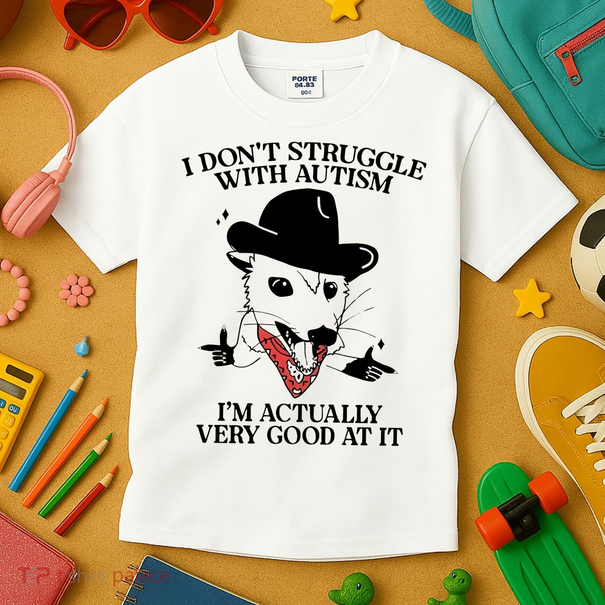 I Don’T Struggle With Autism I’M Actually Very Good At It Kids T-Shirt