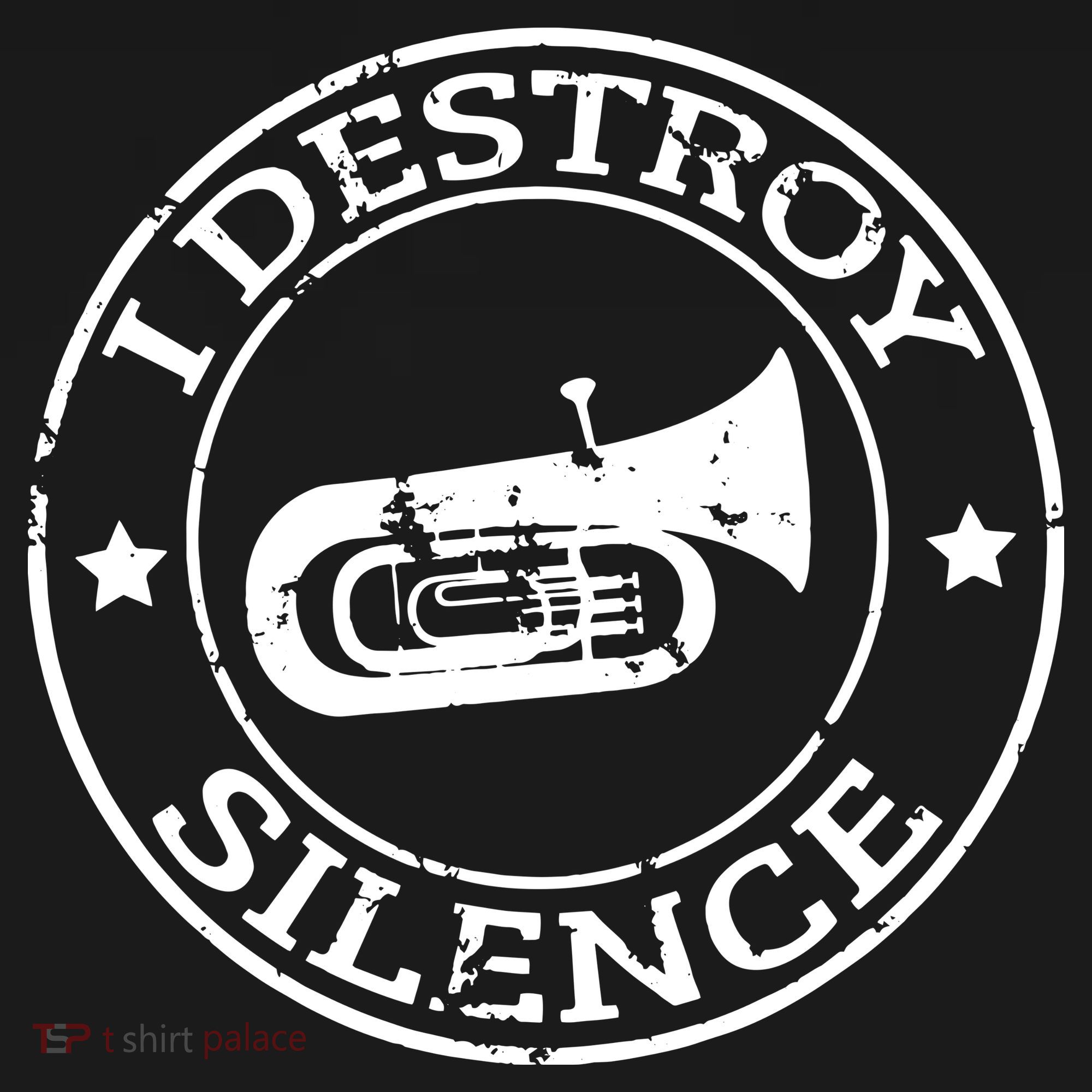 I Destroy Silence Tuba Trumpet Player Brass Marching Band Sweatshirt