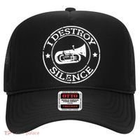 I Destroy Silence Tuba Trumpet Player Brass Marching Band Hat thumb 0