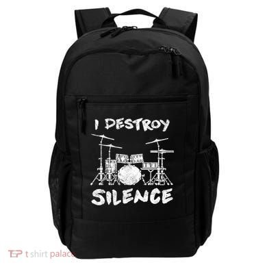 I Destroy Silence Drummer Gift Backpack