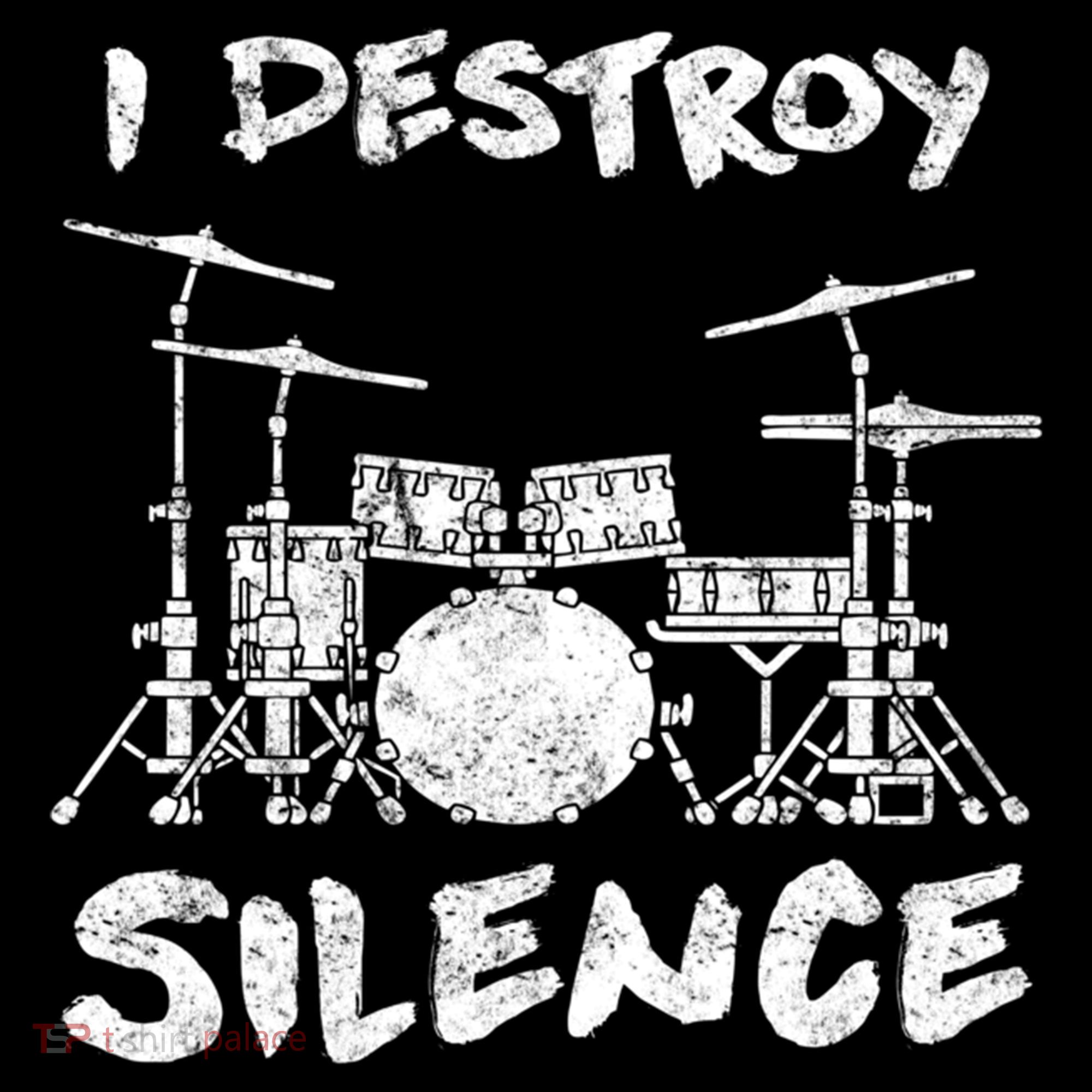 I Destroy Silence Drummer Gift Backpack