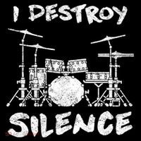 I Destroy Silence Drummer Gift Women's Hoodie thumb 2