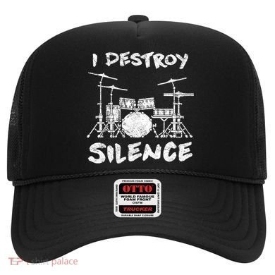 I Destroy Silence Drummer Gift Hat