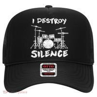 I Destroy Silence Drummer Gift Hat thumb 0