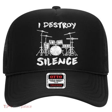 I Destroy Silence Drummer Gift Hat