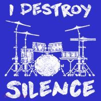 I Destroy Silence Drummer Gift Visor thumb 3