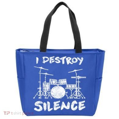 I Destroy Silence Drummer Gift Tote Bag