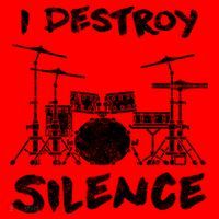 I Destroy Silence Drummer Gift Santa Hat thumb 1