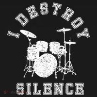 I Destroy Silence Drums Gift Drummer Rock Band Music Fan Women's Hoodie thumb 2