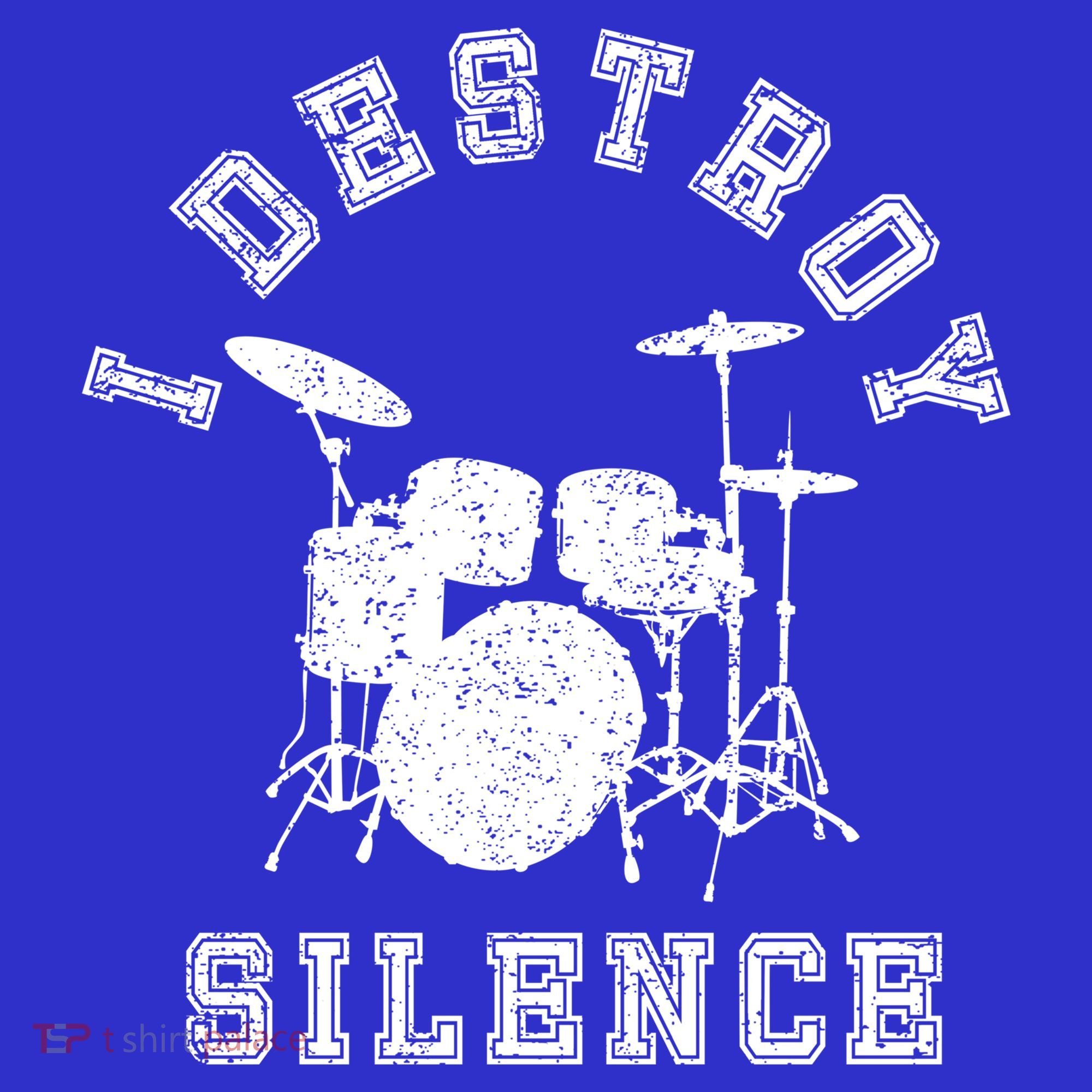 I Destroy Silence Drums Gift Drummer Rock Band Music Fan Sweatshirt