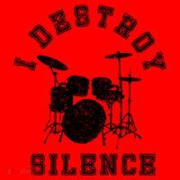 I Destroy Silence Drums Gift Drummer Rock Band Music Fan Santa Hat thumb 1
