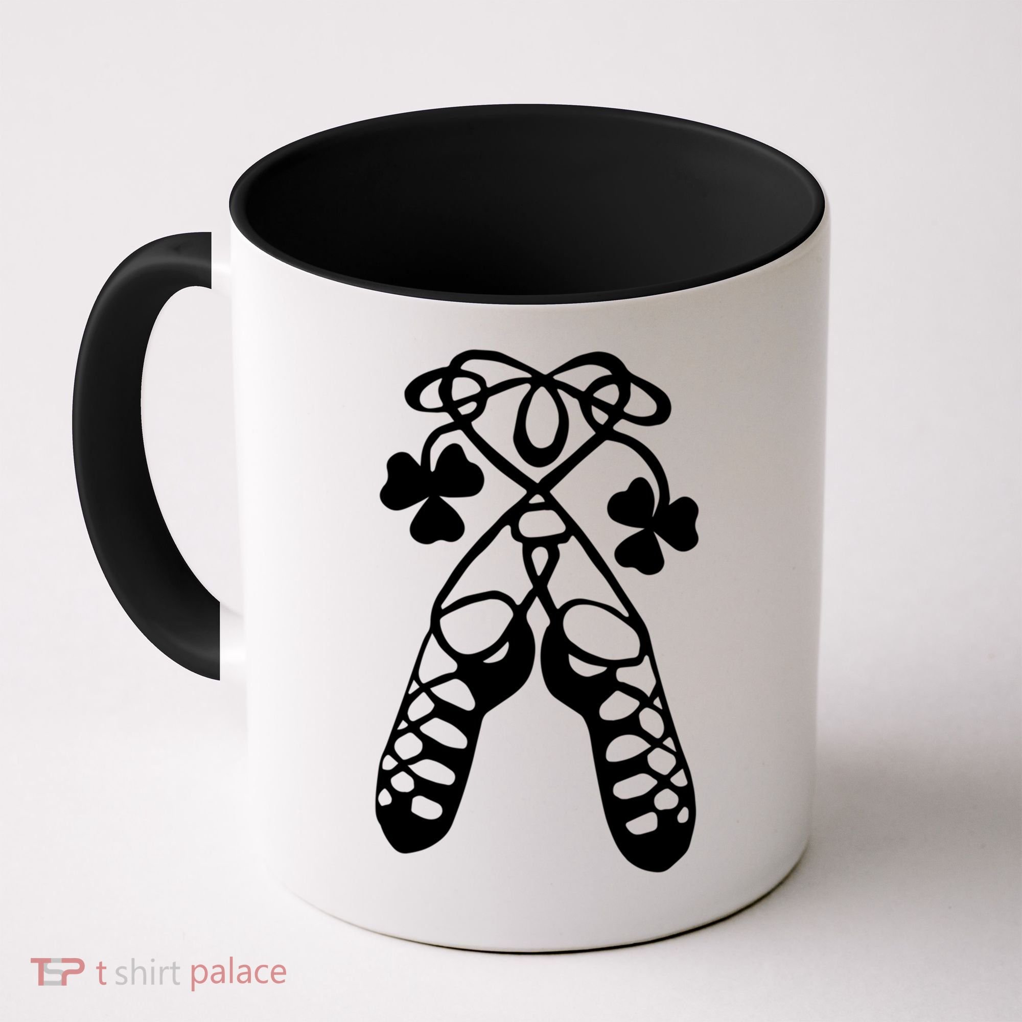 Irish Dance Soft Shoes Ghillies Lucky Feis Gift Coffee Mug