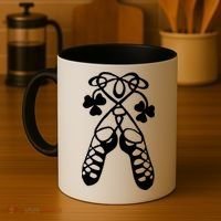 Irish Dance Soft Shoes Ghillies Lucky Feis Gift Coffee Mug thumb 4