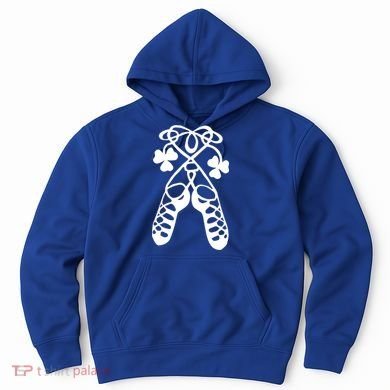 Irish Dance Soft Shoes Ghillies Lucky Feis Gift Hoodie