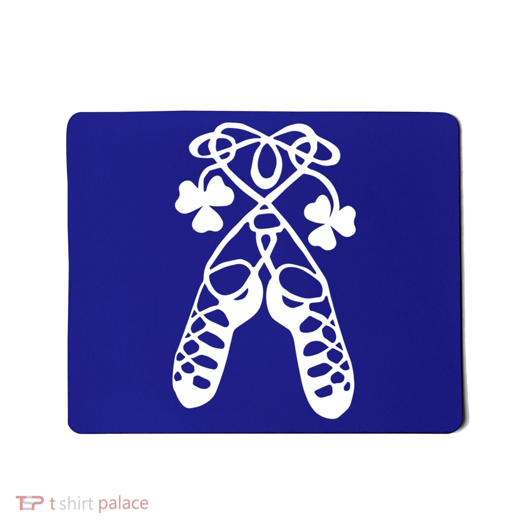 Irish Dance Soft Shoes Ghillies Lucky Feis Gift Mousepad