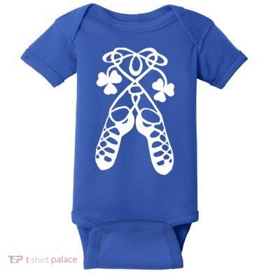 Irish Dance Soft Shoes Ghillies Lucky Feis Gift Baby Bodysuit