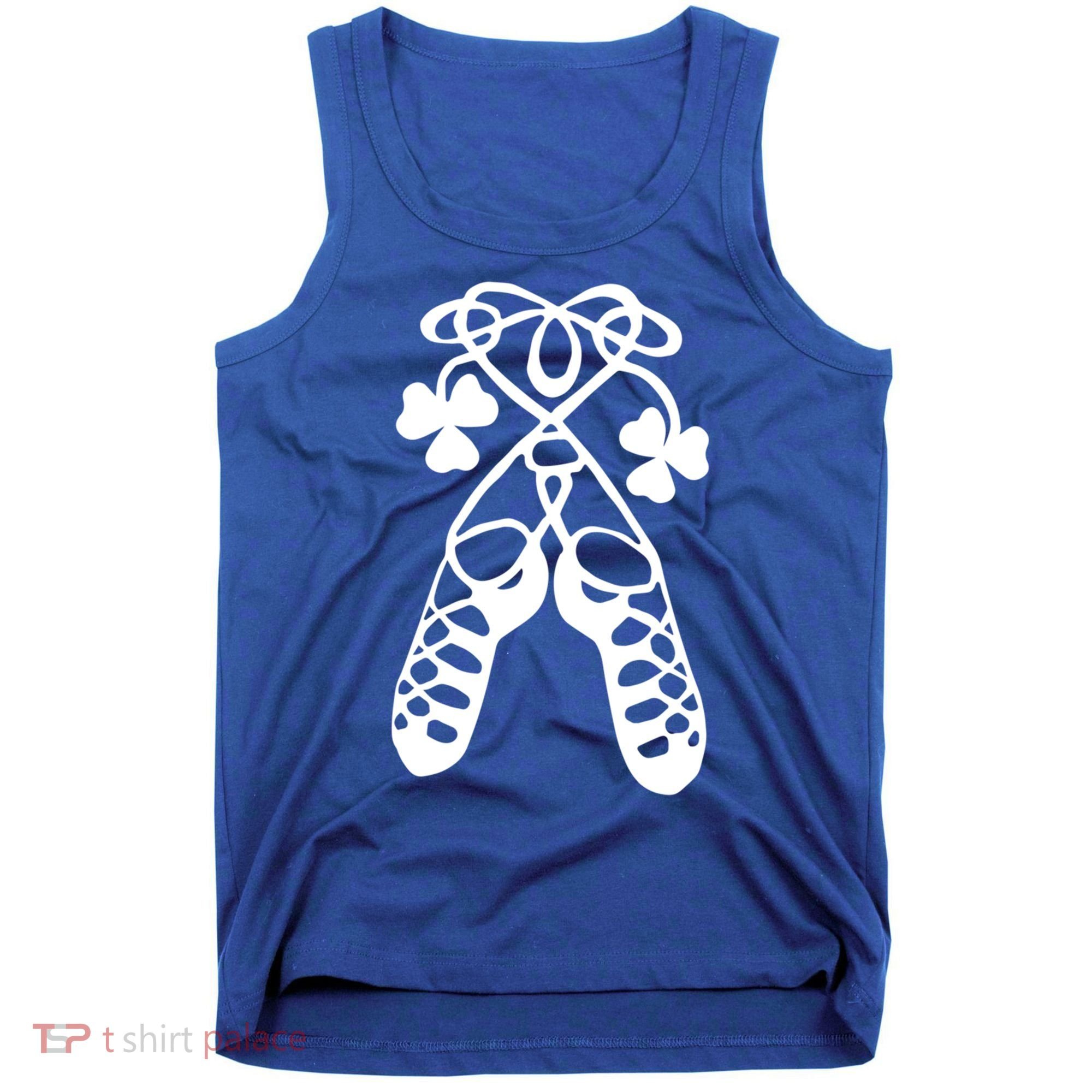 Irish Dance Soft Shoes Ghillies Lucky Feis Gift Tank Top