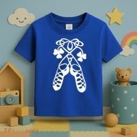 Irish Dance Soft Shoes Ghillies Lucky Feis Gift Toddler T-Shirt thumb 3
